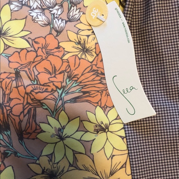 NEW Seea Set Anthro Doheny Rashguard & Milos Bikini Bottom Top Sz M, Bottom Sz S - Picture 7 of 14